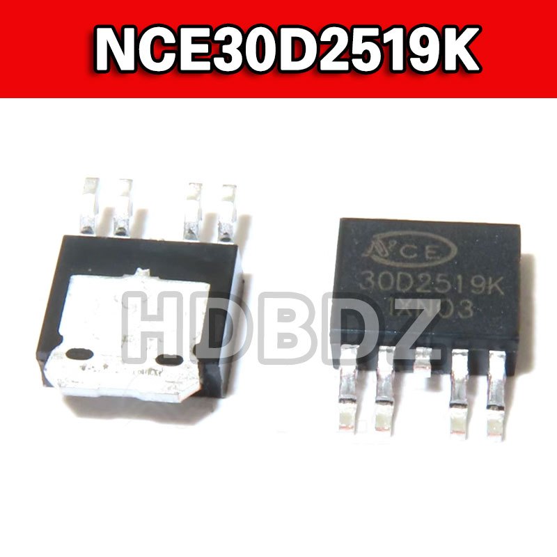 5pcs NCE30D2519K TO-252-4 30D2519K 30V 25A/-19A MOS Field Effect Tube IC SMD
