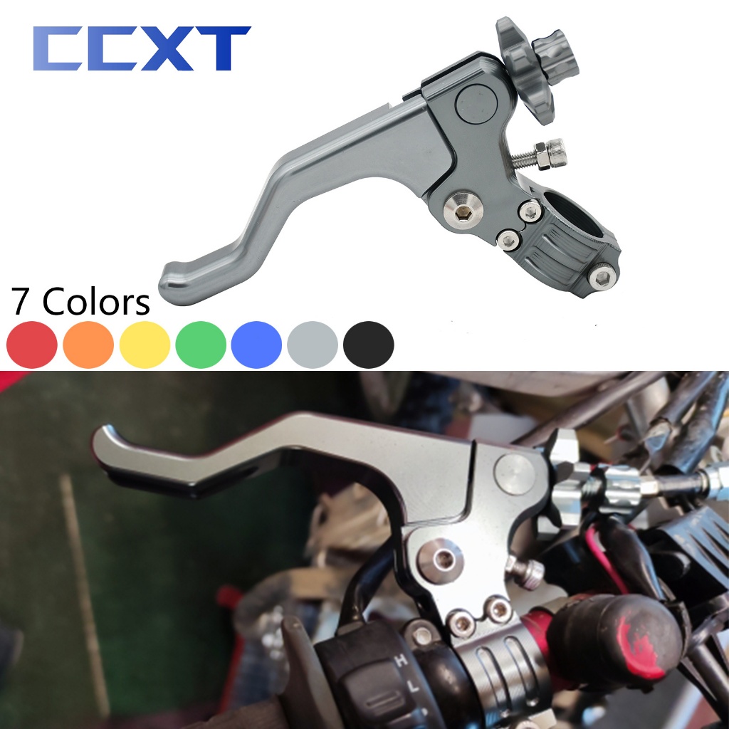 สั ้ น Stunt คลัทช ์ Lever สําหรับ Honda CRF150R CR125R CR250R CRF250R CRF450RX CRF250X CRF450X CRF230F Yamaha Suzuki Triumph