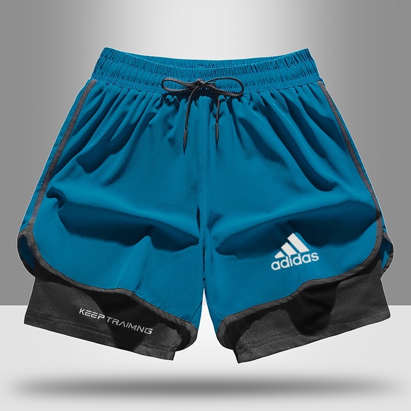 Xs - 4xl กางเกงขาสั้น ผ้าเรยอน แบบยืดหยุ่น แต่งซิป 3 จุด เหมาะกับใส่ออกกําลังกาย วิ่งจ๊อกกิ้ง เดินชายหาด สําหรับผู้ชาย ไซซ์ - รูปที่ 2