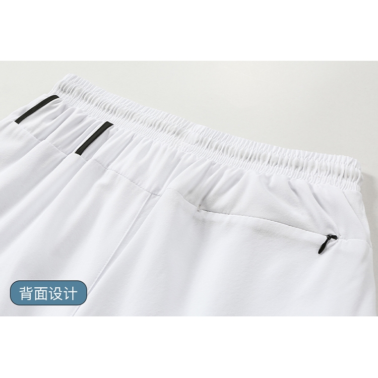 Xs - 4xl กางเกงขาสั้น ผ้าเรยอน แบบยืดหยุ่น แต่งซิป 3 จุด เหมาะกับใส่ออกกําลังกาย วิ่งจ๊อกกิ้ง เดินชายหาด สําหรับผู้ชาย ไซซ์ - รูปที่ 7