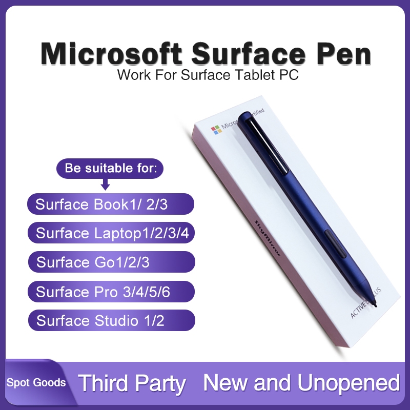 ปากกาพื ้ นผิว ( สไตลัสแบบแอคทีฟสําหรับ Microsoft Surface Pro 3 Pro4 Pro5 Pro6 พื ้ นผิวแท ็ บเล ็ ต Go 1 2 3 เล ่ ม 1 2 3 Latpop 1 2 3