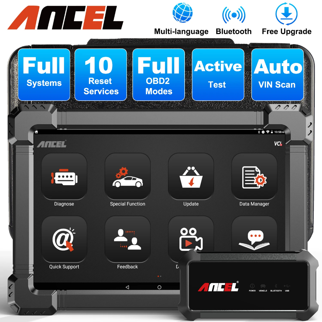 [จัดส่งจากประเทศไทย] Ancel X7 เครื่องสแกนเนอร์บลูทูธ Obd2 TPMS DPF EPB สําหรับรถยนต์
