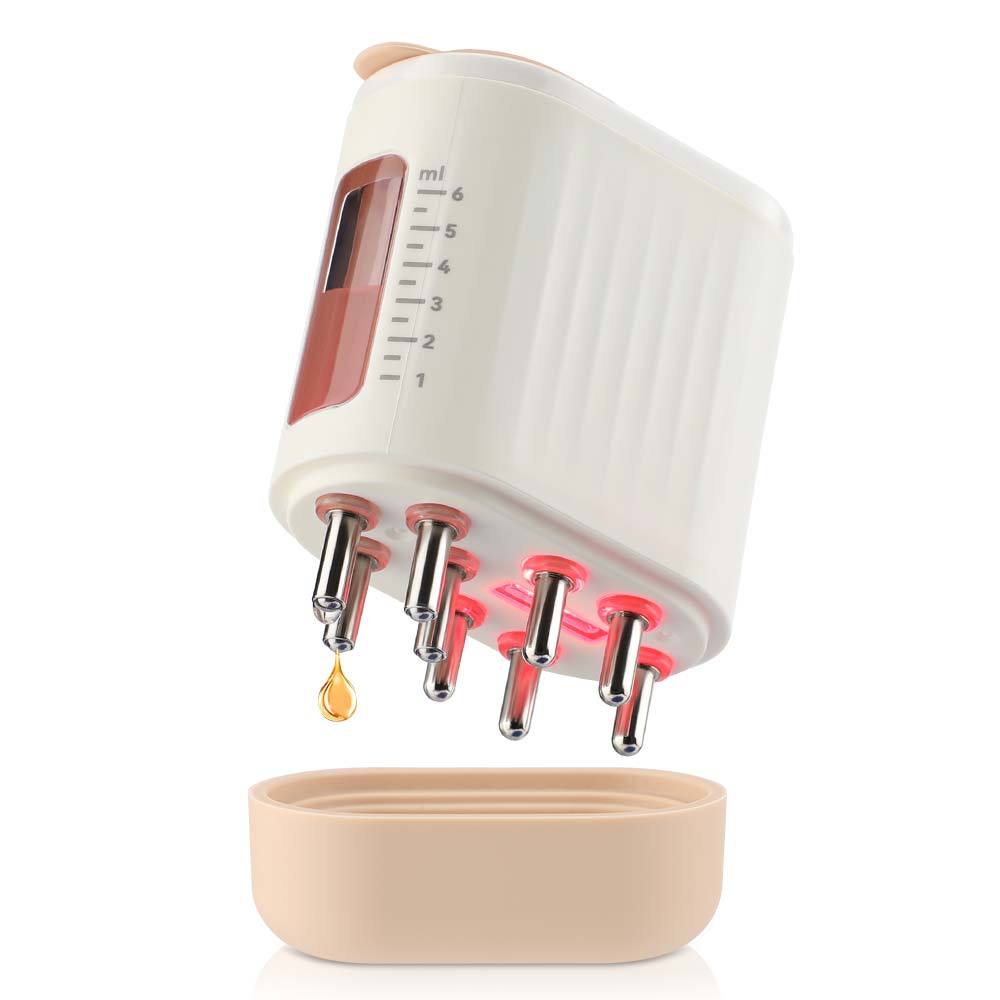Hailicare 2 in 1 เครื่องนวดหนังศีรษะไฟฟ้าและน้ํามันผม Applicator สั่น EMS Hair Oiling Applicator หนังศีรษะสําหรับผม Treatment Hair Growth Medicine Essential Serum ผมนวด