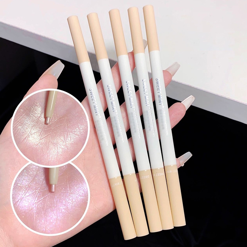 PY.th Sweet Mint ปลายคู่ อายแชโดว์ และปากกาไฮไลท์ เนื้อแมตต์ ชิมเมอร์ ติดทนนาน กันน้ำ กันเหงื่อ