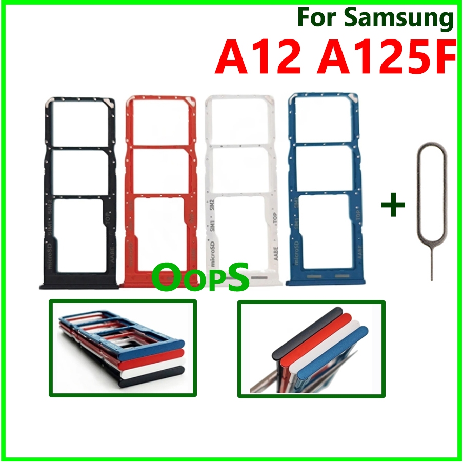 สําหรับ Samsung Galaxy A12 A125 A125F A125DS ซิมการ์ดที่ใส่ถาด