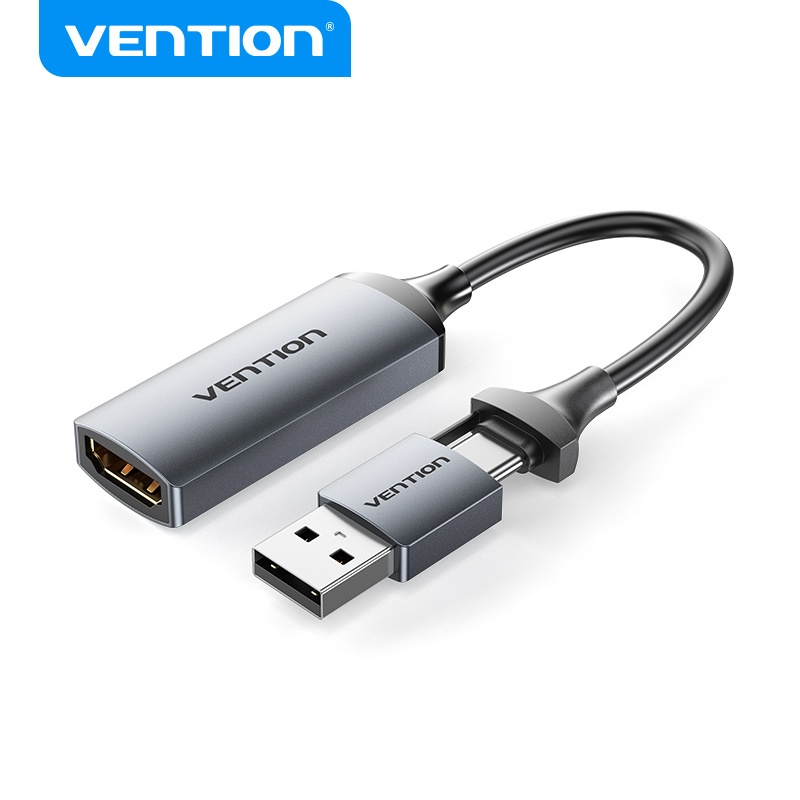 Vention HDMI การ์ดจับภาพวิดีโอ USB 2.0 กล่องบันทึกวิดีโอ 1080P 60HZ HD สําหรับ PS4 เกม DVD กล้องวิดี