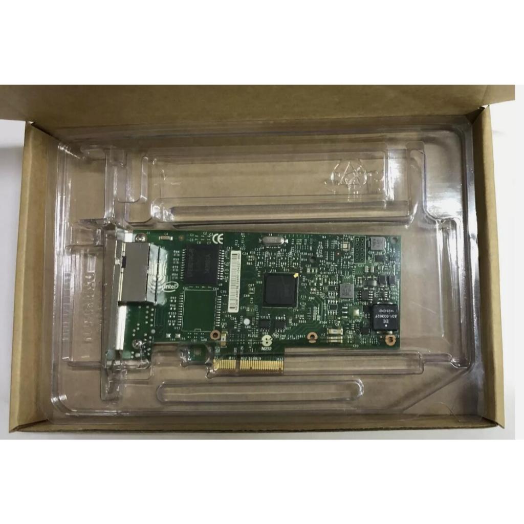 Intel Original I350-T2 Gigabit 2 พอร์ตอะแดปเตอร์เซิร์ฟเวอร์ PCI-e I350T2BLK โปรไฟล์ต่ํา RJ-45