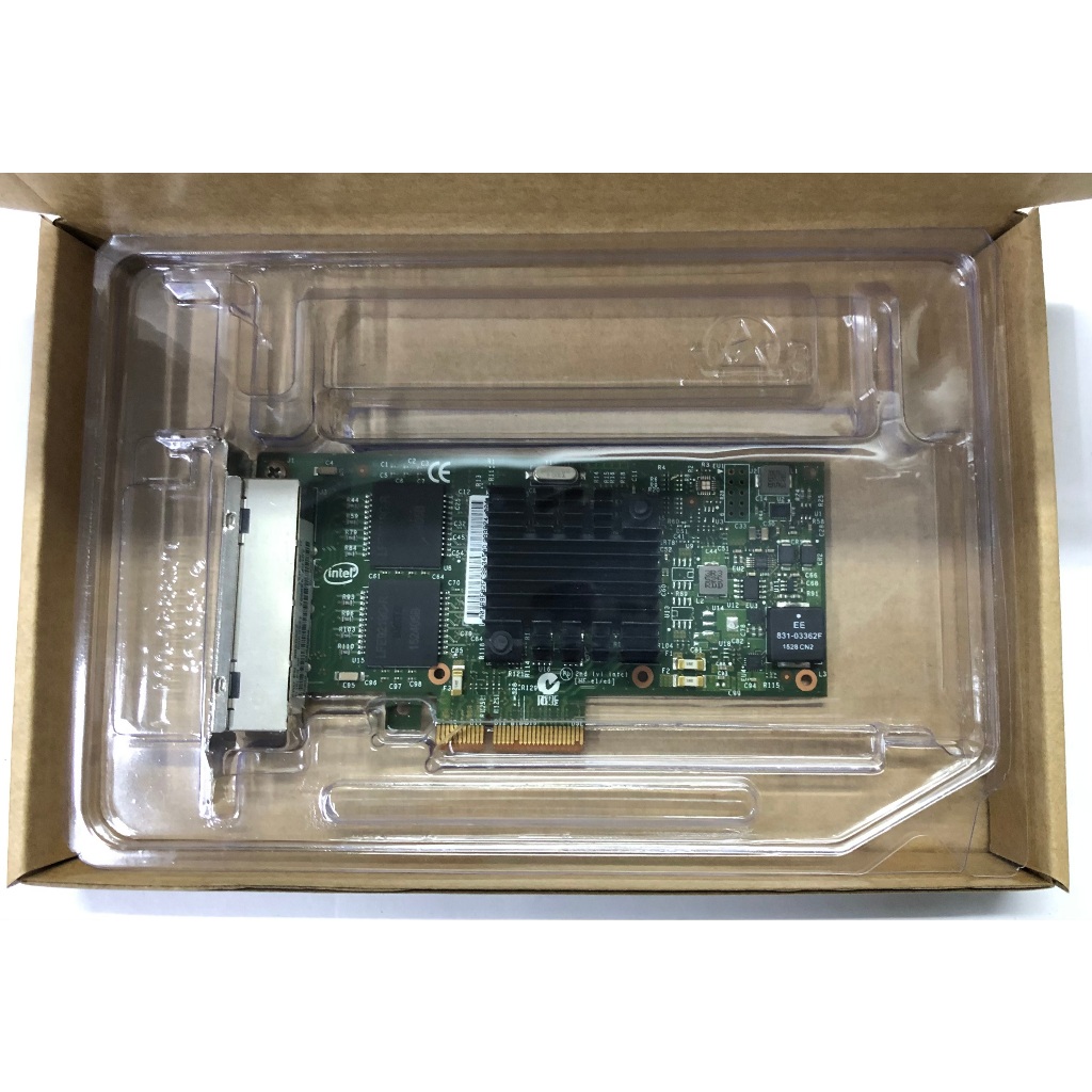 Lenovo 00AG522 INTEL I350-T4 4xGbE BaseT ADAPTER 00JY854 ความสูงเต็มรายละเอียดต่ํา RJ-45