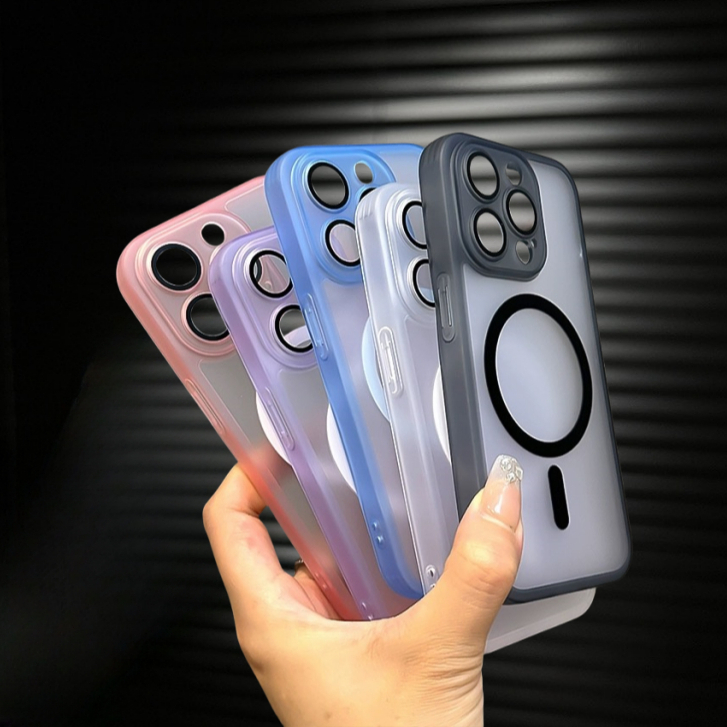 【2 in 1/Acrylic hard case/Purple】เคส compatible for iPhone 11 12 13 14 15 pro max case