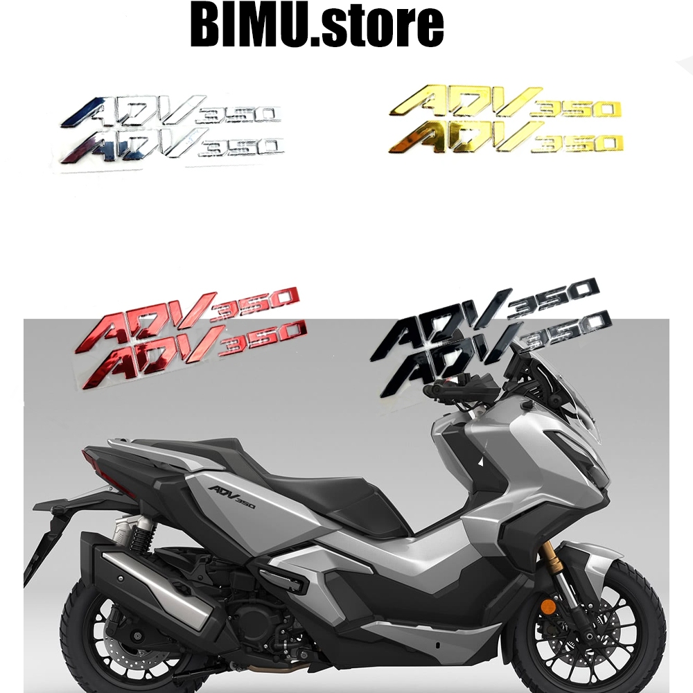 Fit สําหรับ HONDA adv350 adv350 รถจักรยานยนต์ Decals สติกเกอร์ป้ายสัญลักษณ์ 3D รูปลอกยกถังล้อถัง Decals Applique Emblem