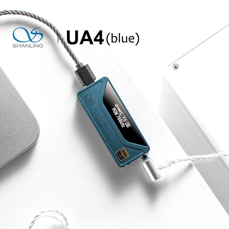 Shanling ชิปขยายเสียง UA4 ES9069Q DAC AMP Dual RT6863 HiFi USB DAC 3.5 มม. และ 4.4 มม. รองรับ APP