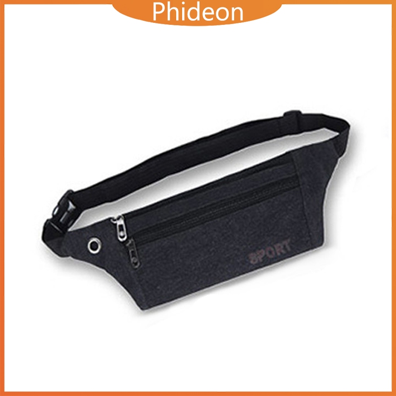 Phideon กระเป๋าคาดเอวแฟชั่น กระเป๋าสะพายหลายช่อง กระเป๋าคาดเอวผ้าแคนวาส