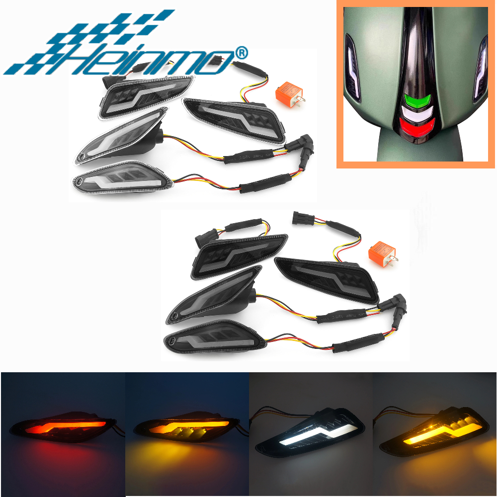 สําหรับ VESPA Sprint Primavera LED โคมไฟกลางวันไฟเลี้ยวใหม่ VESPA LV