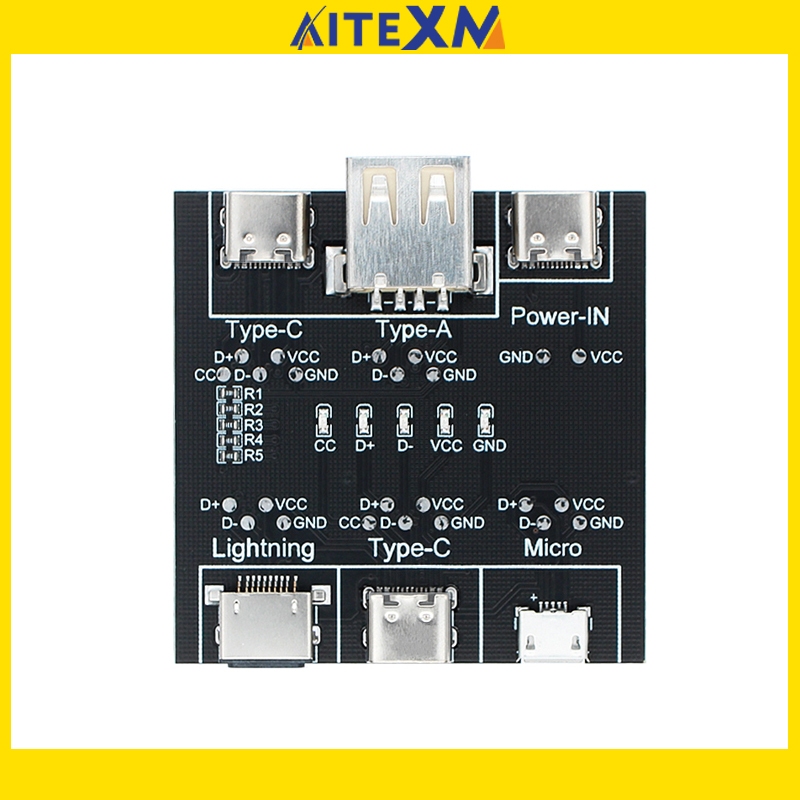 Usb Data Cable On-Off Detection Board สําหรับ Micro Type-C Port DT3 USB Cable Tester Fast Detection น ้ ําหนักเบาทนทาน