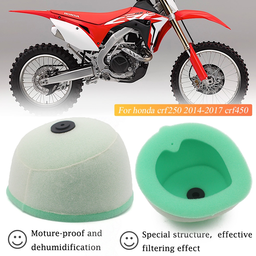 รถจักรยานยนต ์ Air Filters ทําความสะอาด Intake ฟองน ้ ําสําหรับ Honda CR125R CR250R CRF250R CRF250X CRF450R CRF450X CRF CR 125 250 450