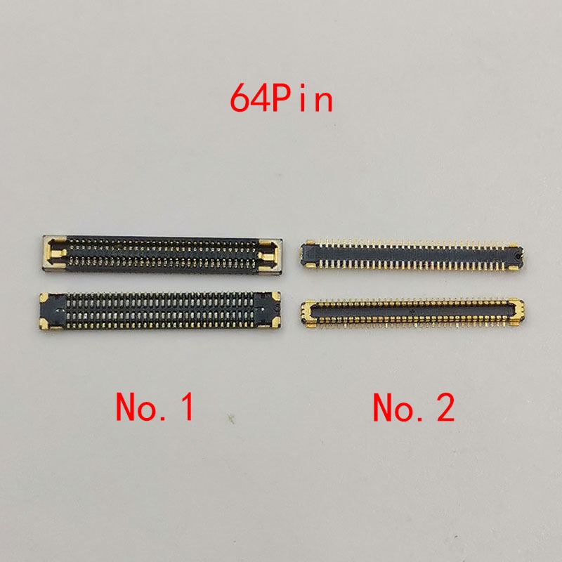 2-10pcs 64pin จอแสดงผล LCD FPC Connector พอร์ตบนสําหรับ Samsung S10 S10E S10plus 5G G970 G977F G973 