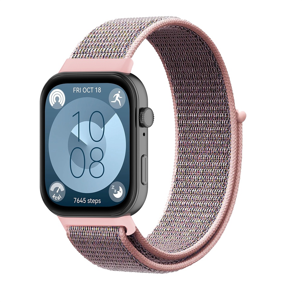 เปลี่ยนสายไนลอนระบายอากาศอุปกรณ์เสริมสร้อยข้อมือสําหรับ Huawei Watch Fit 3 4 Pro - รูปที่ 6