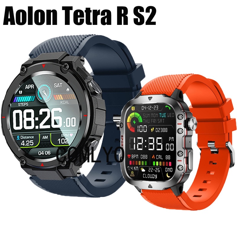 สําหรับ Aolon Tetra R S2 สายสมาร ์ ทนาฬิกาซิลิโคนนุ ่ มกีฬาผู ้ หญิงผู ้ ชาย Band