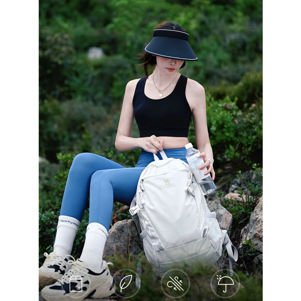 Camel Crown กระเป๋าเป้กันน้ำน้ำหนักเบาขนาด 18 ลิตร, กระเป๋าเป้เดินป่า