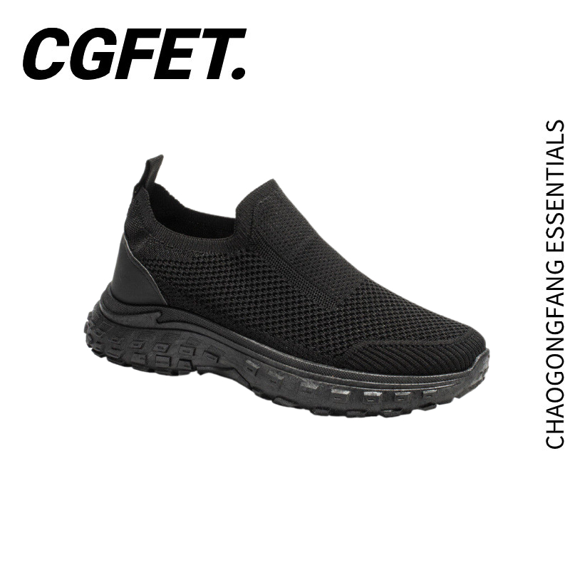 CGFET รองเท้าผ้าใบผู้ชายตาข่ายทอบินระบายอากาศแบบสวมสบาย ๆ