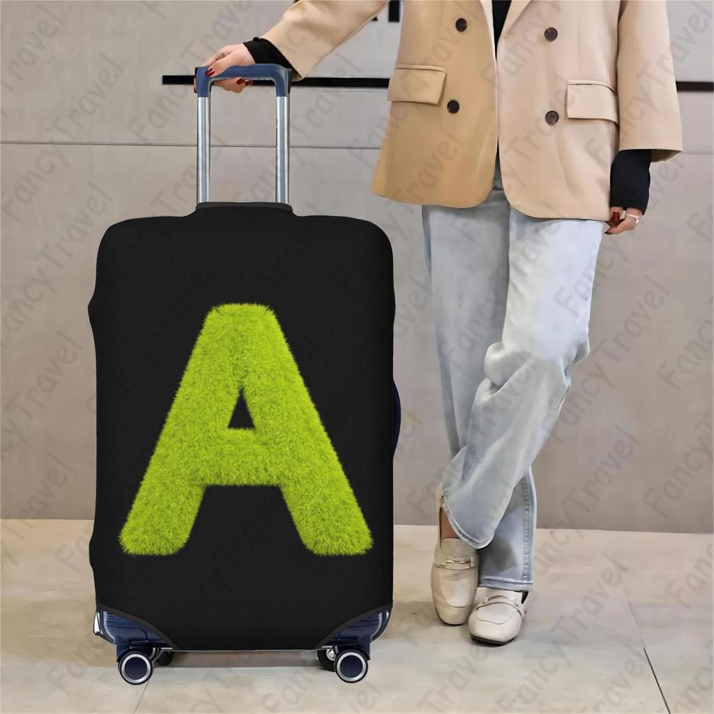 Fancytravel LETTER ผ้าคลุมกระเป๋าเดินทาง กระเป๋าเดินทาง ผ้ายึดได้เยอะ กันฝุ่น กันรอย สวมใส่ได้ ข้น 18/20/22/24/26/28/32นิ้ว