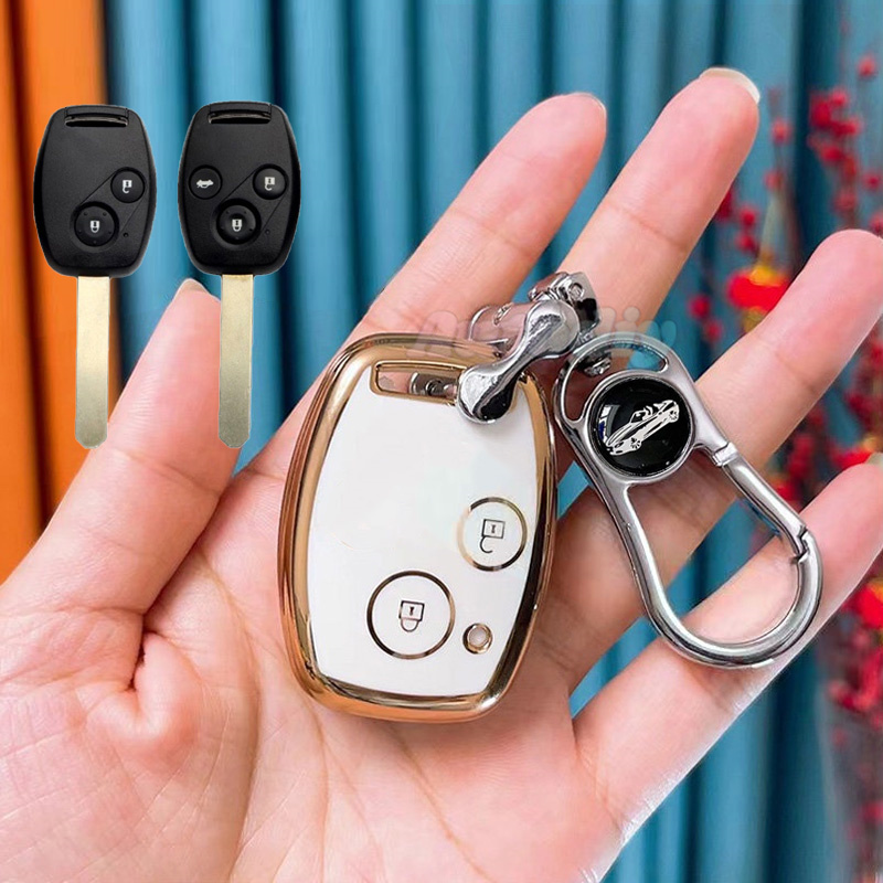 【ใหม่】ปลอกกุญแจรีโมตรถยนต์ 2 3 4 ปุ่ม สําหรับ HONDA HONDA Accord JAZZ CITY CRV Pilot Civic 2003 2007 2008 2009 2010 2011 2012 2013