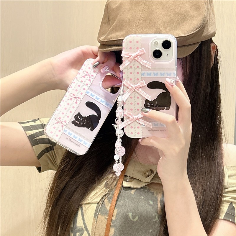 Iphone 15 14 Pro max 13 Pro max ลายคิตตี ้ วัสดุ TPU เคสโทรศัพท ์ กระบวนการ IMD