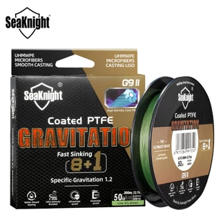 Seaknight G9 II 9 Strands 8 + 1 สายตกปลาถัก Fast Sinking สายตกปลา 150 M/300 M Seawater-proof UV-proof เคลือบ PTFE สายตกปลาทะเล 17-80LB
