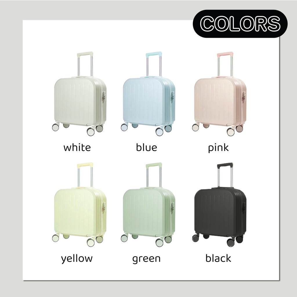 กระเป๋าเดินทาง 18นิ้ว สามารถนำขึ้นเครื่องบินได้ Luggage กระเป๋าเดินทางล้อลาก ด้วยอินเทอร์เฟซ USB - รูปที่ 7