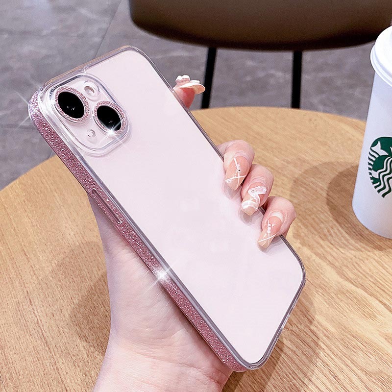Creative Glitter กระจกนิรภัยเคสโทรศัพท ์ สําหรับiPhone15,iPhone14, 13promax,12ProMax,11,15pro,14pro,13,14promax,15promax,14Plus,15Plus,12pro