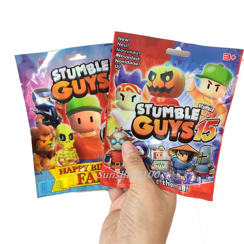 สุ่ม 1 แพ็ค Stumble Guys รูปเกมของเล่นรุ่น Q PVC ตุ๊กตาการ์ด Action Figurines เด็ก Xmas ของขวัญวันเกิด
