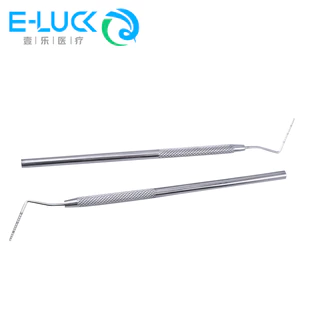 1 ชิ ้ นทันตกรรมสแตนเลสปริทันต ์ Probe พร ้ อม Scale/ Pocket Examination Probe
