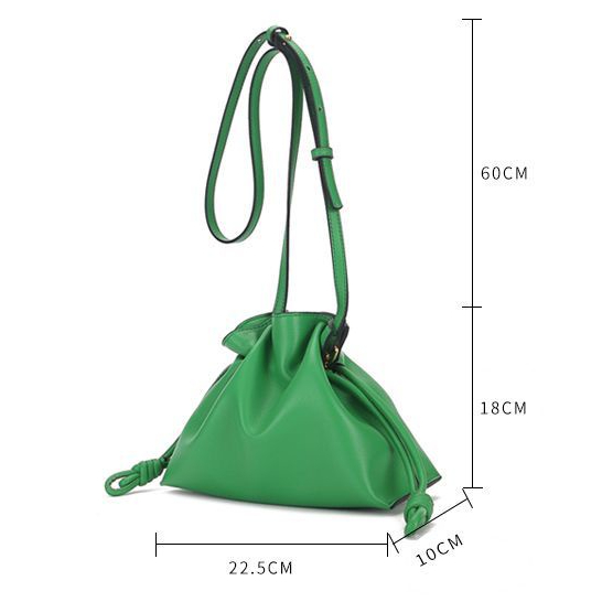 กระเป๋าสะพายไหล่ ทรงบักเก็ต หนังวัวแท้ ขนาดเล็ก แบบเรียบง่าย แฟชั่นสําหรับสตรี - รูปที่ 7