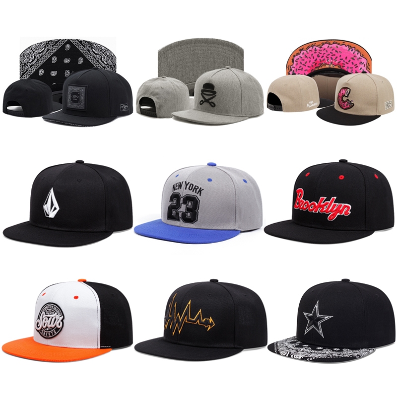 หมวกเย ็ บปักถักร ้ อยแฟชั ่ นสําหรับผู ้ ชายผู ้ หญิงฮิปฮอปวินเทจหมวก snapback ผ ้ าฝ ้ ายฤดูร ้ อนหมวกปรับได ้