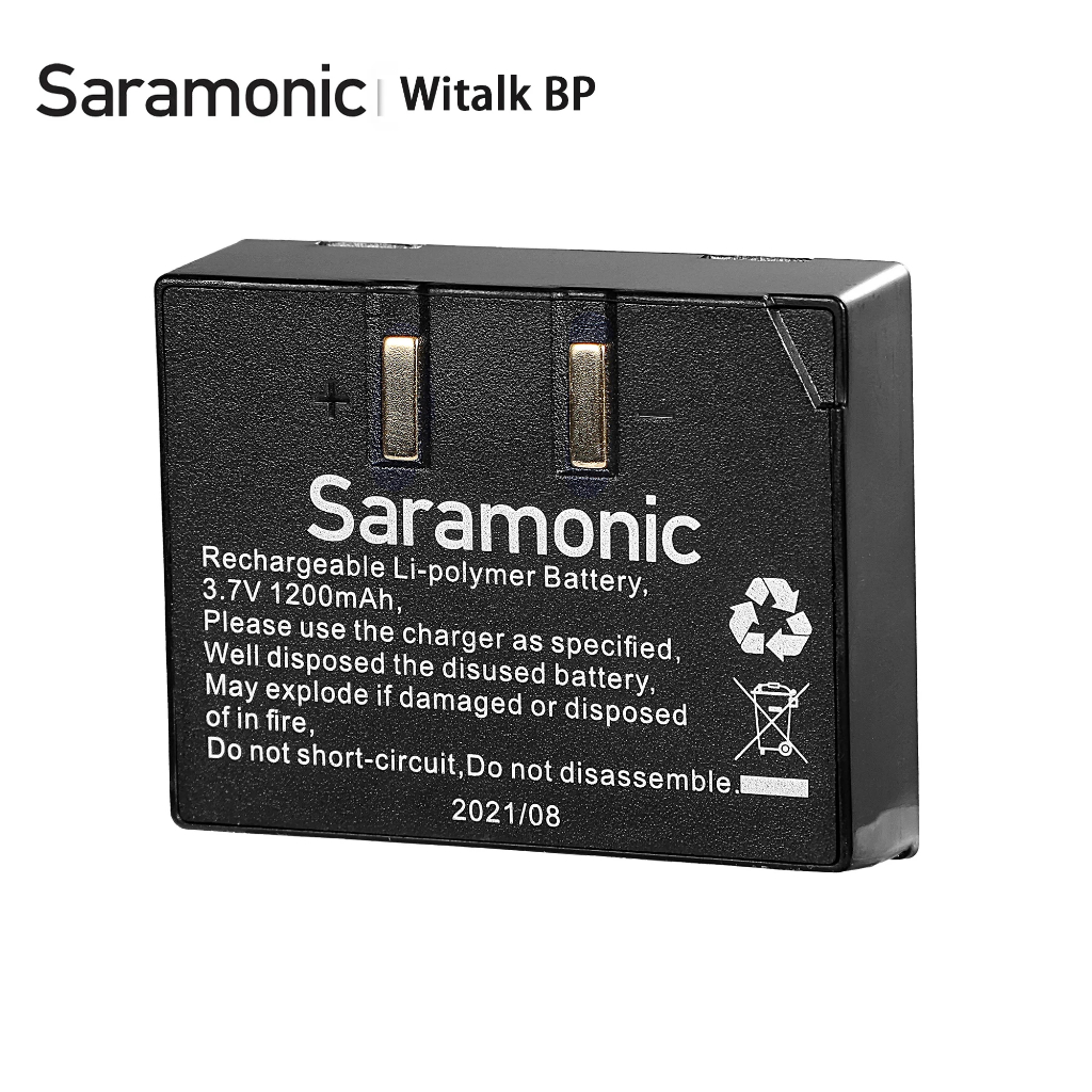 Saramonic WiTalk BP แบตเตอรี ่ สําหรับระบบ WiTalk 1.9GHz 400m คอนเดนเซอร ์ Full-Duplex Wireless Inte
