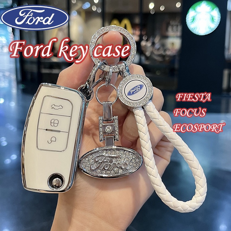 พวงกุญแจโบว ์ สําหรับ Ford ECOSPORT/FIESTA/FOCUS ฝาครอบกุญแจแบบรวมทุกอย ่ าง