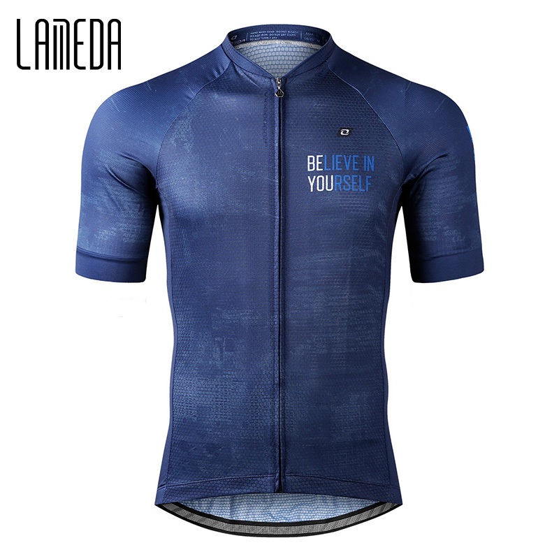 LAMEDA เสื้อกีฬาแขนสั้น ลายทีมขี่จักรยาน MTB แฟชั่นฤดูร้อน สําหรับผู้ชาย