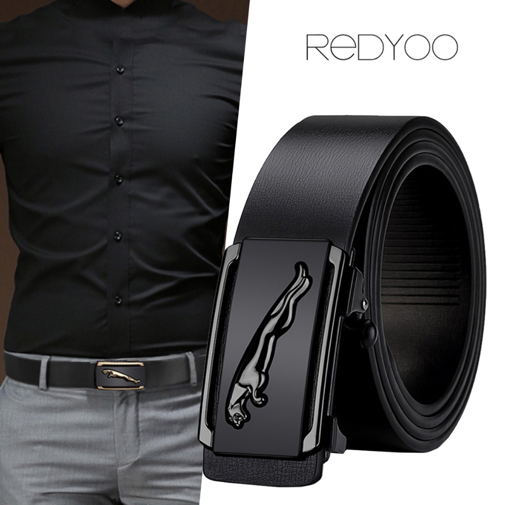 REDYOO เข็มขัดยีนส์ธุรกิจสำหรับผู้ชาย