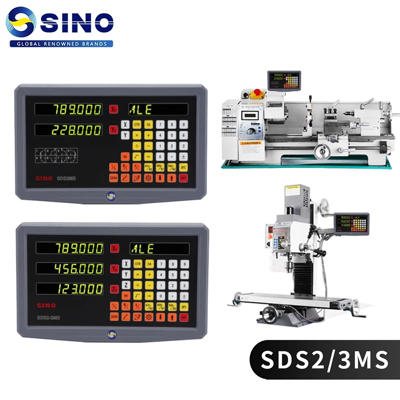 สินค้าที่ผ่านการรับรอง SINO SDS2MS 2 แกน DRO Digital Readout Display สําหรับเครื่องกลึงเครื่องมิลลิ่ง