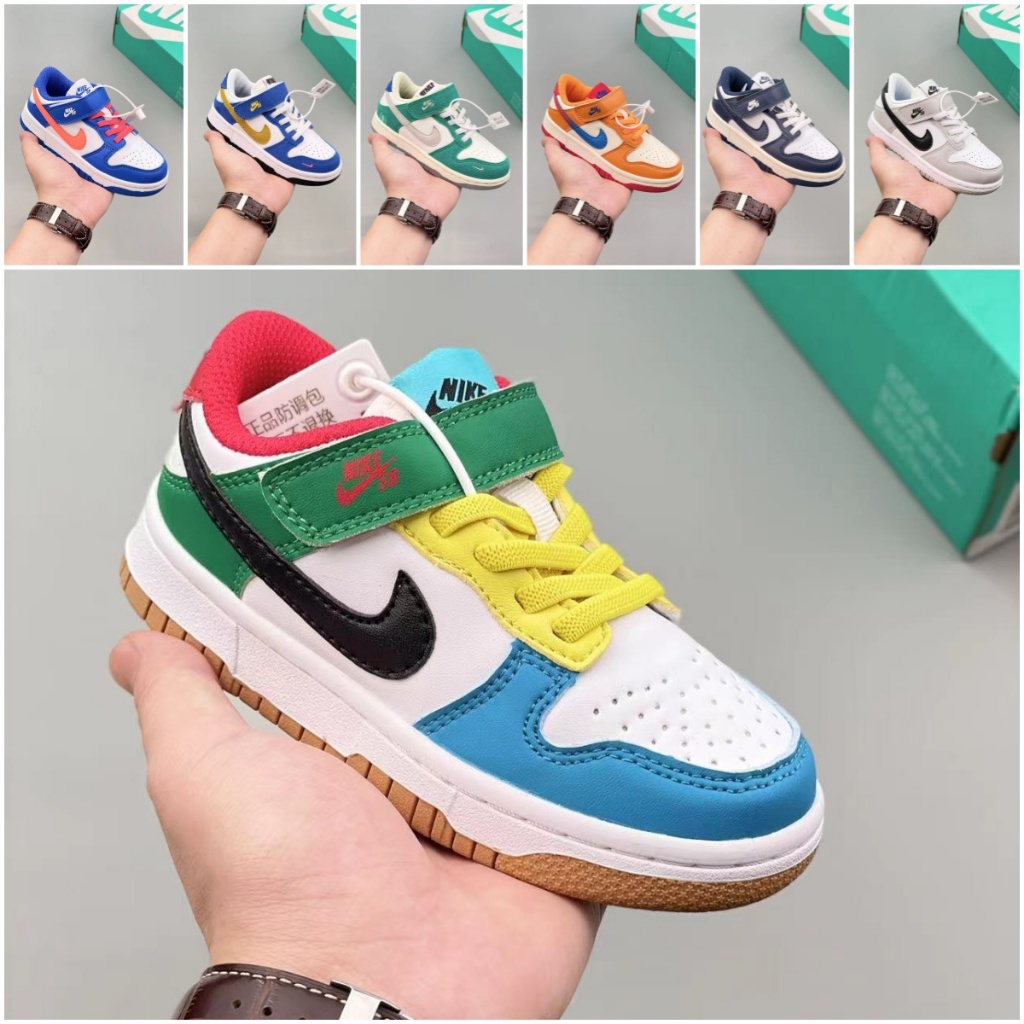 Kids Retro Low Top Casual Sports รองเท้าสเก็ตบอร์ดเด็ก sdfg ขนาด: 24-37