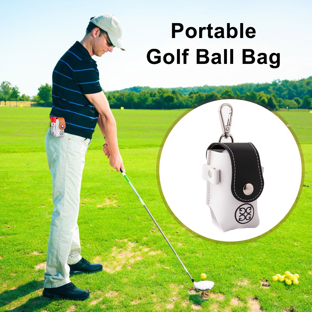 G/fore Golf Portable Small Ball Bag กระเป ๋ าคาดเอว ของขวัญพกพาสามารถถือของขวัญสนามกีฬาได ้ 2 ชิ ้ น - รูปที่ 2