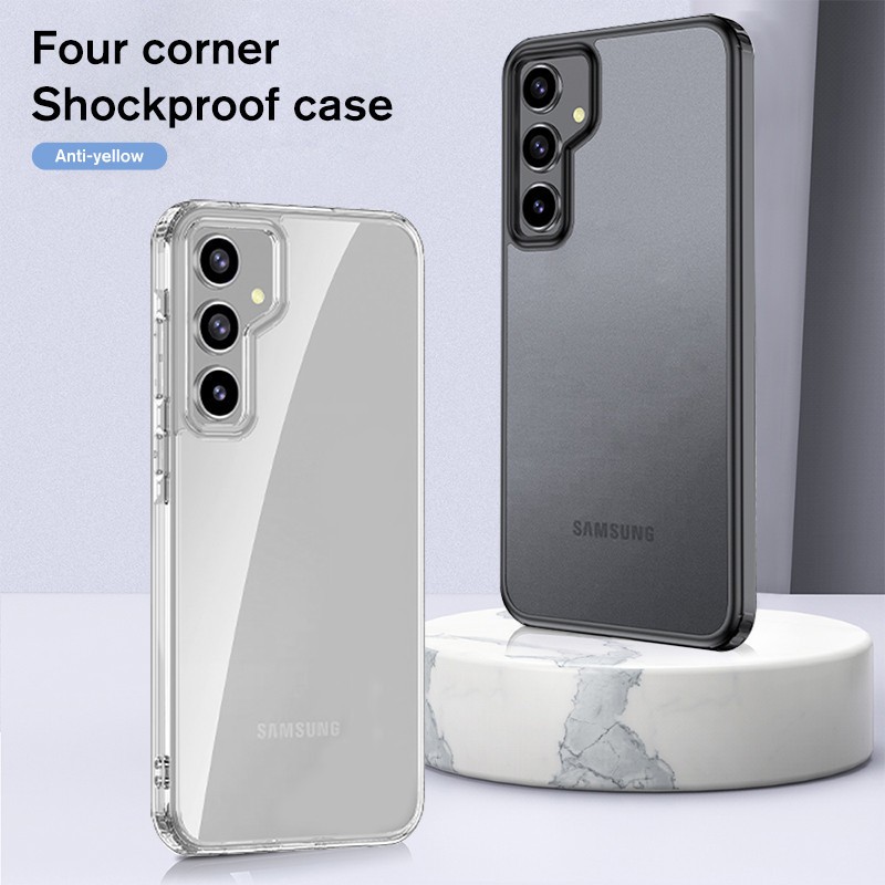 สี่มุมกันกระแทกสําหรับsamsung Galaxy A55 5GคริสตัลใสฝาครอบFunda Samsung A54 A35 A34 A25 A24 A15 A14 4G M14 M34 M54 5G