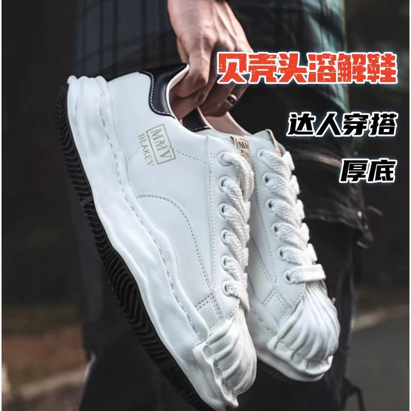 Mihara Kangyu ละลายรองเท้าMmy Shell ToeหนาSoled Putianรองเท้าผู้ชายรองเท้าผ้าใบลําลองหญิงMasterแนะนํ