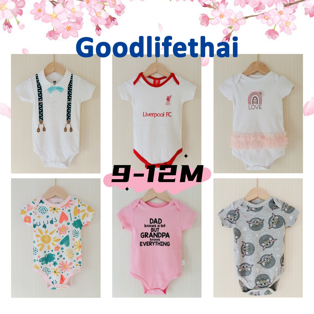 ชุดบอดี้สูทเด็ก 9-12 เดือน แขนสั้น แฟชั่นฤดูร้อน สวมใส่ง่าย ผ้าคอตตอนเนื้อนุ่ม