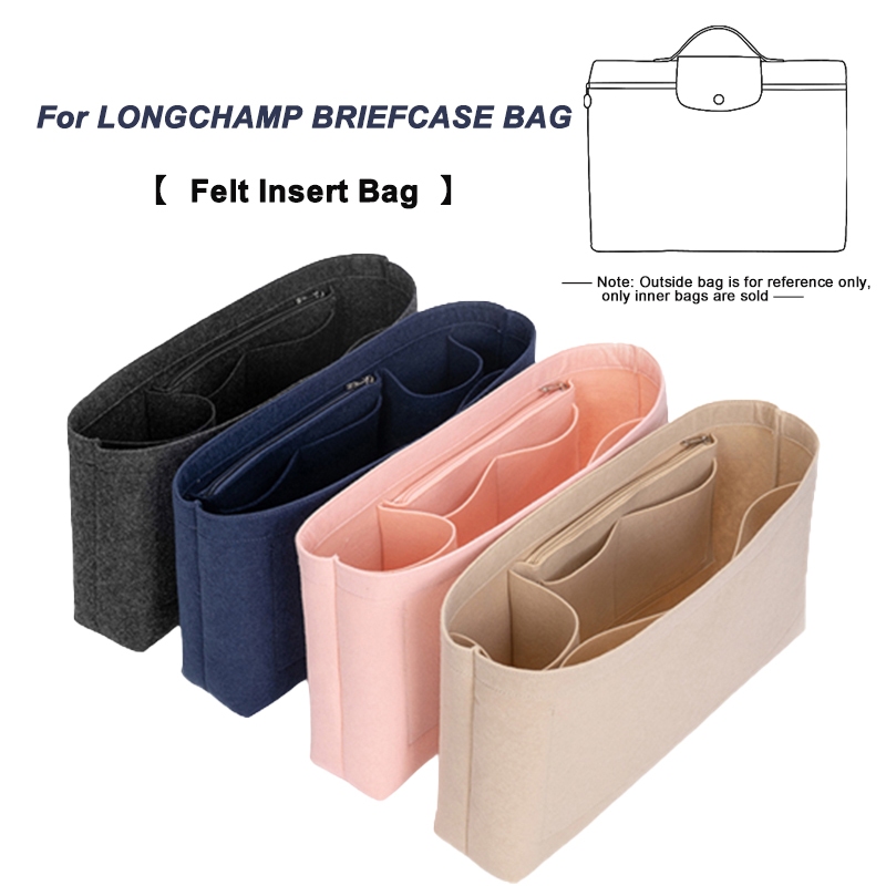 Felt Organizer สําหรับ LONGCHAMP LE PLIAGE CLUB กระเป๋าเอกสาร S ใส่กระเป๋าผู้หญิง Felt Travel Linner พร้อมกระเป๋ากระเป๋าถือกระเป๋าด้านใน