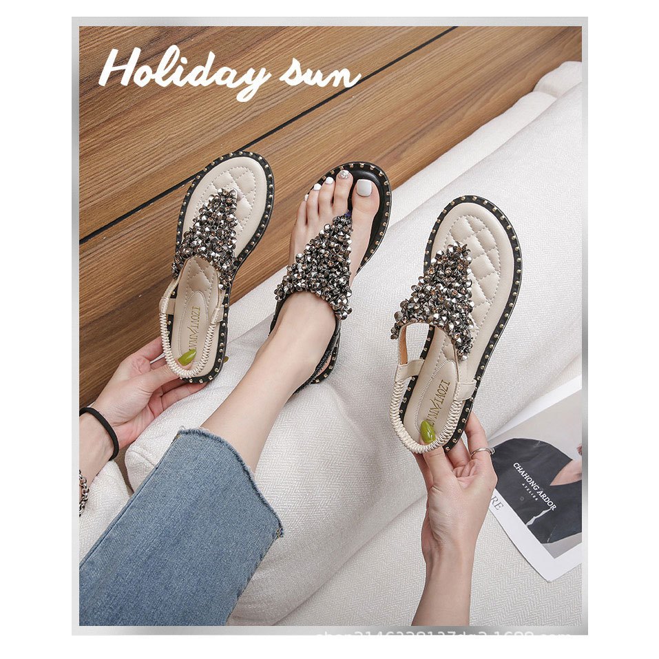 2024 สไตล ์ ใหม ่ High-End แฟชั ่ น Flip-Flops ผู ้ หญิงรองเท ้ าแตะรองเท ้ าโรมันแบน - รูปที่ 4
