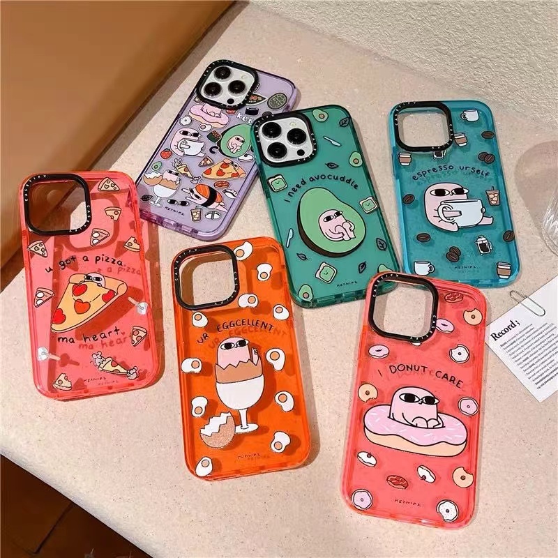 Drop proof CASETI เคสโทรศัพท์สําหรับ iPhone 15 15Plus 15pro 15promax 14 14pro 14promax นุ่มสําหรับ 13pro 13promax การ์ตูนน่ารักสําหรับ 12pro 12promax iPhone 11 กรณีคุณภาพสูง