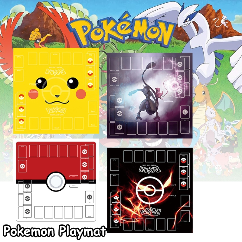 Pokemon tcg Playmat แผ่นรองเล่น โปเกมอนการ์ด แผ่นรองเล่น การ์ดเกมโปเกมอน