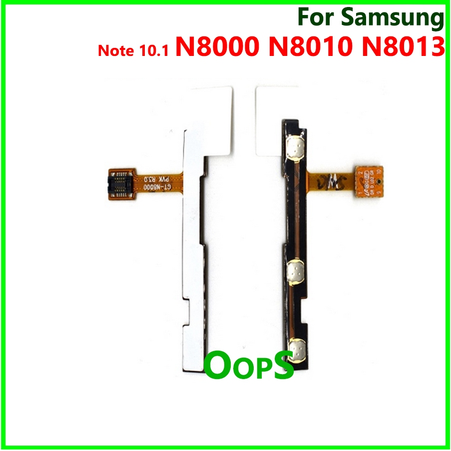 Power Volume Flex สําหรับ Samsung Galaxy Note 10.1 N8000 N8010 N8013 Volume Power เปิด/ปิดปุ่มด้านข้างสวิทช์ Flex Ribbon Cable