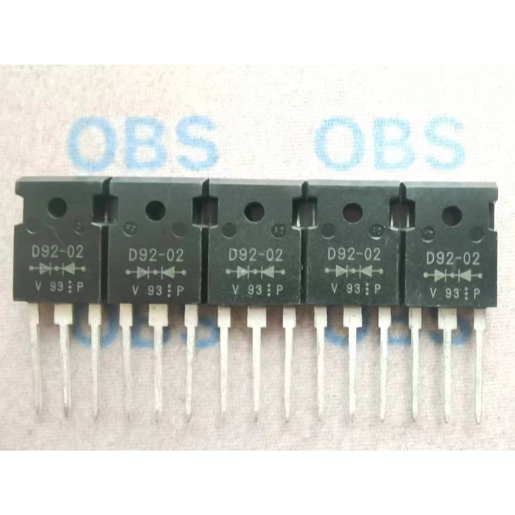 ((5 ชิ้น) D92-02 D9202 Quick Recovery Rectifier ESAD92-02 ยี่ห้อใหม่ TO-3P
